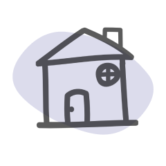 outline of a house
